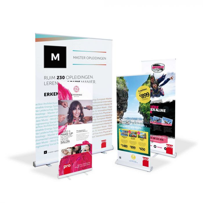 rollupbanners optimized 1 | 3IDECO, Gepersonaliseerd Reclamedrukwerk